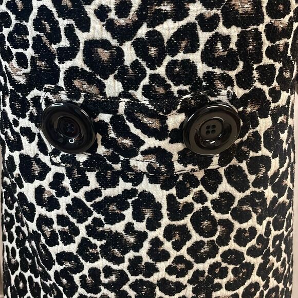 Women's Forever 21 Jacket Leopard Animal Print Textured 3/4 Sleeve, size S - Picture 3 of 4